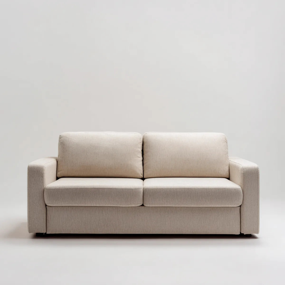 2-Sitzer Sofa Beige 160 x 85 x 85 cm Polyester Rechteckig
