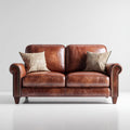 2-Sitzer Sofa Braun 168 x 92 x 88 cm PU-Kunstleder Rechteckig