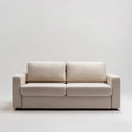 2-Sitzer Sofa Beige 160 x 85 x 85 cm Polyester Rechteckig